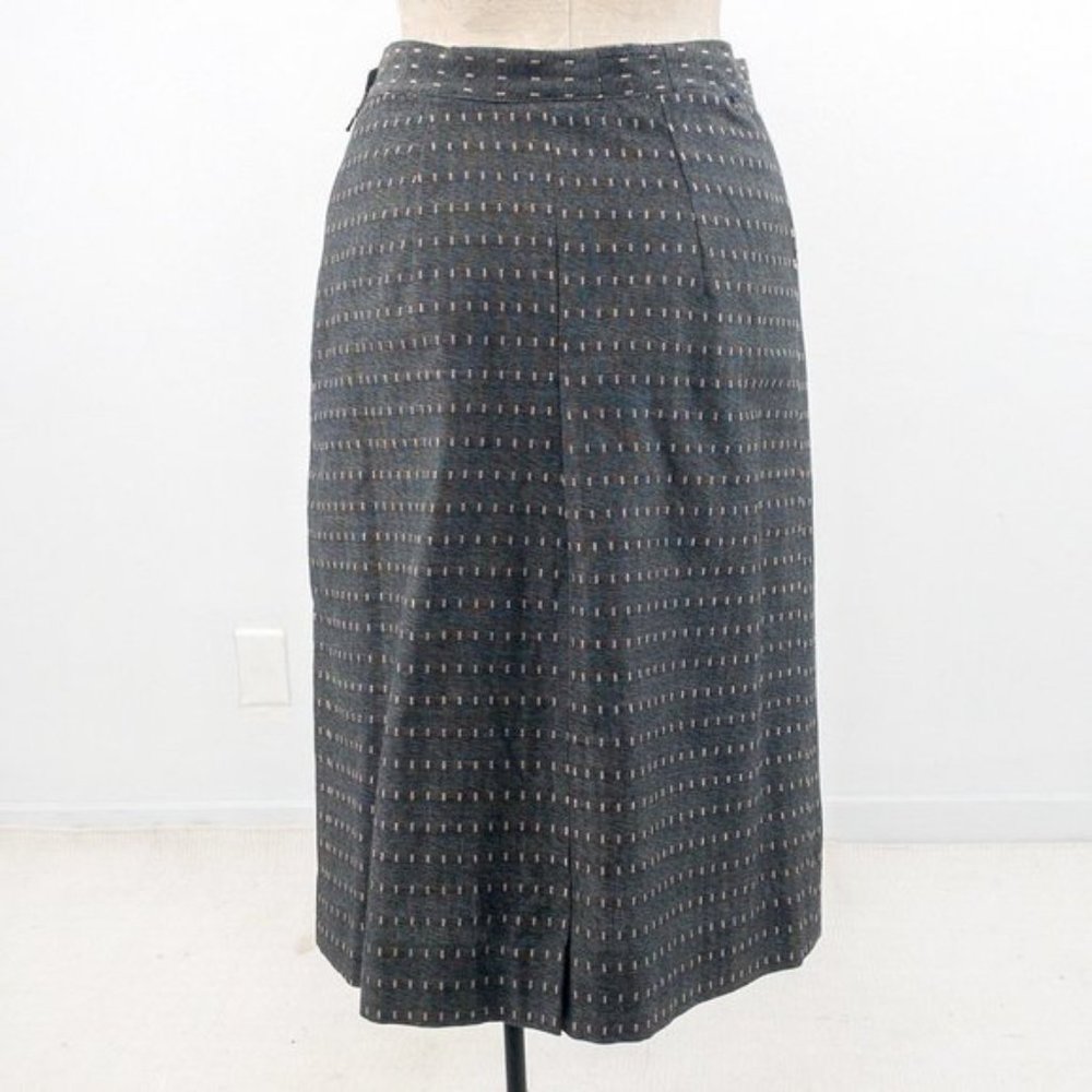 Vintage 40s S 2 Piece Skirt Set Blazer Suit Gray - Picture 7 of 13